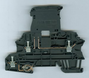 Weidmuller WMF Series Fused Terminal Block with Integral Ground Connection