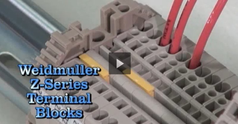 Weidmuller Z-Series Terminal Block Product Line Features Video