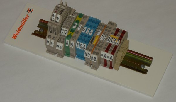 Weidmuller Z-Series Terminal Block Sample Rail