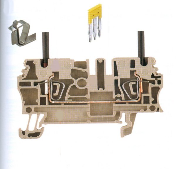 Anatomy of a Weidmuller Z-Series Feed-Thru Tension Clamp Terminal Block