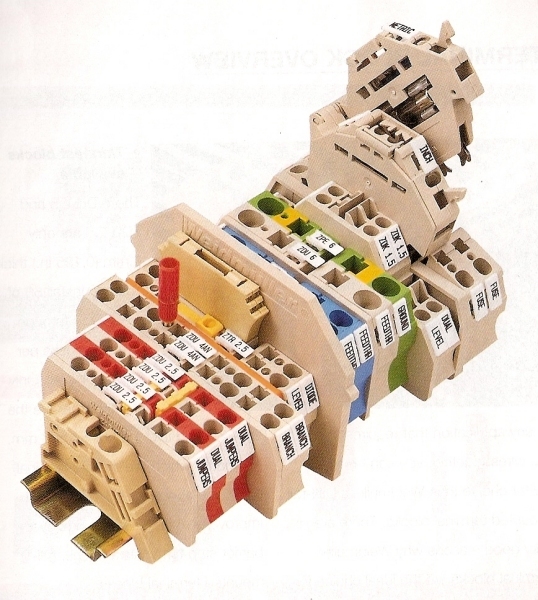 Weidmuller Terminal Blocks - SAK2.5/EN - 0218660000 - DIN Rail Mount, 2 Positions, 12-26 AWG (100-Pack)